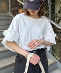 CIAOPANIC TYPY(チャオパニックティピー) 袖ギャザーフリルデザインカットソー