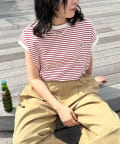 FREDY & GLOSTER(フレディ アンド グロスター) 【GEVACO/ゲバコ】クルーネックフレンチスリーブTシャツ