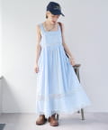 w closet(ダブルクローゼット) vintageレースロングワンピース