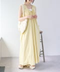 w closet(ダブルクローゼット) 【前後2WAY/3色展開】ノースリリボンワンピース