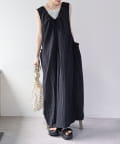 w closet(ダブルクローゼット) 【前後2WAY/3色展開】ノースリリボンワンピース