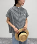 FREDY & GLOSTER(フレディ アンド グロスター) 【GEVACO/ゲバコ】バンドカラーフライフロントフレンチスリーブシャツ