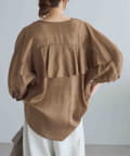 PUAL CE CIN(ピュアルセシン) バックラッフルスキッパーシアーブラウス