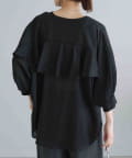 PUAL CE CIN(ピュアルセシン) バックラッフルスキッパーシアーブラウス