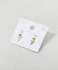 3COINS(スリーコインズ) ミニチューリップピアス4個セット