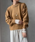 DOUDOU(ドゥドゥ) 【WEB限定】クルーネックショートプルオーバー