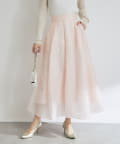 La boutique BonBon(ラブティックボンボン) 【涼しくて美シルエット】シアージャガードスカート