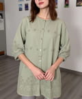 LOCUST(ローカスト) D刺繍布帛＋カットソー