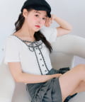 OLIVE des OLIVE(オリーブ デ オリーブ) 【夏の着映えが叶う◎】配色レイヤードトップス