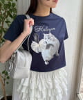 OLIVE des OLIVE(オリーブ デ オリーブ) アニマルアソートTシャツ
