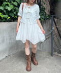 w closet(ダブルクローゼット) 【Your project Item♡】小花カーデSETキャミワンピース