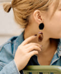 OUTLET(アウトレット) 【ear PAPILLONNER】ナツメ樹脂ピアス