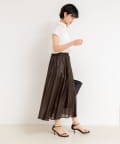 ブラウス シャツ 裾リブサテンシフォンフレンチシャツ レディース NOLLEY'S ブラウス シャツ 裾リブサテンシフォンフレンチシャツ