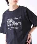 FREDY & GLOSTER(フレディ アンド グロスター) 【tuu/トゥー】白黒プリントTシャツ ② サーフワーゲン＆キャラプリント