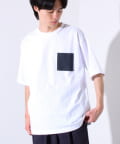 FREDY & GLOSTER(フレディ アンド グロスター) 【GLOSTER】ハンドステッチ ポケットTシャツ ポケT ワンポイント
