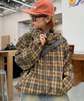 CIAOPANIC TYPY(チャオパニックティピー) 【UNISEX】チェックフルジップシャツジャケット