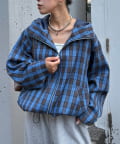 CIAOPANIC TYPY(チャオパニックティピー) 【UNISEX】チェックフルジップシャツジャケット