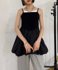 w closet(ダブルクローゼット) バルーンベアキャミ