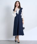 La boutique BonBon(ラブティックボンボン) 【miki監修・3サイズ展開あり】スカラップパールフレアジャンドレ