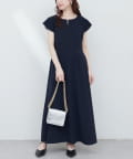 NICE CLAUP / OLIVE des OLIVE OUTLET(ナイスクラップ  / オリーブ デ オリーブ アウトレット) 【natural couture】取りはずしティアート衿ワンピース