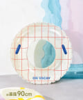 3COINS(スリーコインズ) 持ち手付き浮き輪：90cm