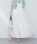natural couture(ナチュラルクチュール) インド綿ボイルティアードスカート