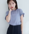 natural couture(ナチュラルクチュール) 袖口フリルTブラウス