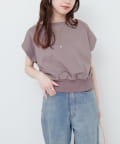 natural couture(ナチュラルクチュール) きれいめポンチボートネックTOPS