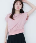natural couture(ナチュラルクチュール) きれいめポンチボートネックTOPS