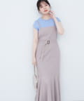 natural couture(ナチュラルクチュール) 【WEB限定】前後2WAYフレアヘムキャミワンピース