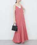 natural couture(ナチュラルクチュール) 【WEB限定】前後2WAYフレアヘムキャミワンピース