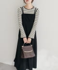 natural couture(ナチュラルクチュール) カットジョーゼットキャミワンピース