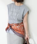 NICE CLAUP / OLIVE des OLIVE OUTLET(ナイスクラップ  / オリーブ デ オリーブ アウトレット) 【RMAF】フレンチプリントTシャツ