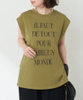 NICE CLAUP / OLIVE des OLIVE OUTLET(ナイスクラップ  / オリーブ デ オリーブ アウトレット) 【RMAF】フレンチプリントTシャツ