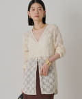 LOUNGEDRESS(ラウンジドレス) カットレースVブラウス