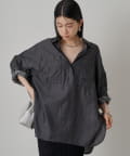 LOUNGEDRESS(ラウンジドレス) シアーデニムスキッパーシャツ