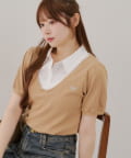NICE CLAUP / OLIVE des OLIVE OUTLET(ナイスクラップ  / オリーブ デ オリーブ アウトレット) 【RMAF】シャツドッキングプルオーバー
