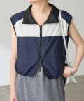 COLLAGE GALLARDAGALANTE(コラージュ ガリャルダガランテ) 【ロングシーズン使える】リバーシブルショートベスト