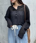 CIAOPANIC TYPY(チャオパニックティピー) 2WAYシアーヘンリーネックTEE