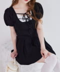 NICE CLAUP / OLIVE des OLIVE OUTLET(ナイスクラップ  / オリーブ デ オリーブ アウトレット) 【one after another】レイヤード風ニットセットアップ