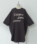NICE CLAUP / OLIVE des OLIVE OUTLET(ナイスクラップ  / オリーブ デ オリーブ アウトレット) 【RMAF】【NAO】刺繍ロゴBIGTシャツ