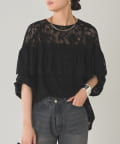 LOUNGEDRESS(ラウンジドレス) レースフリルブラウス