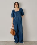 LOUNGEDRESS(ラウンジドレス) デニムパフオールインワン