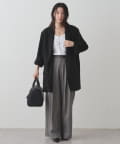 オーバージャケット ラウンジドレス 美品 Loungedress - Loungedress コットンオーバージャケット オフ