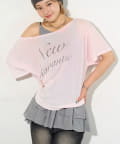 WHO’S WHO gallery(フーズフーギャラリー) NEW ROMANTI シアーBIGオフショルTEE