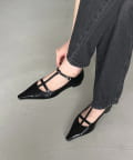 CAPRICIEUX LE'MAGE(カプリシュレマージュ) 【再入荷】Tストラップフラットパンプス