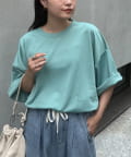 CIAOPANIC TYPY(チャオパニックティピー) 【ユニセックス】ポンチハイカウントサイドスリットビッグシルエットTee