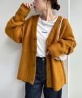 DISCOAT(ディスコート) 【WEB限定/ユニセックス】モヘアライクシャギーカーディガン
