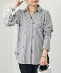 OUTLET(アウトレット) 【Loungedress】【20周年限定】20th刺繍イニシャルシャツ