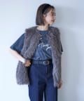 Remind me and forever(リマインドミーアンドフォーエバー) 【nane】ピグメント加工ロゴTシャツ